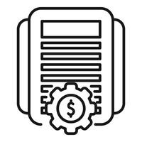 la finance nouvelles icône avec dollar signe équipement vecteur