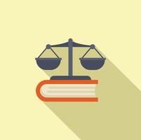 Balance de Justice sur livres illustration vecteur