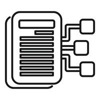 numérique document couler concept icône vecteur