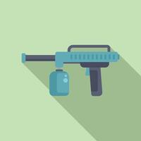 dessin animé illustration de une l'eau pistolet sur pastel Contexte vecteur