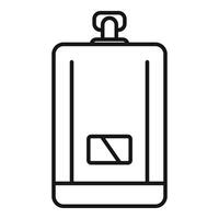 moderne plat conception l'eau bouteille icône vecteur