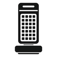 noir et blanc graphique de une téléphone intelligent icône, idéal pour la toile et app conception vecteur