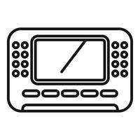 noir et blanc numérique dessin tablette icône vecteur