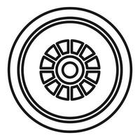 circulaire géométrique symbole avec radial modèle vecteur