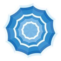 abstrait bleu géométrique parapluie illustration vecteur