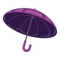 vibrant illustration de une violet parapluie vecteur