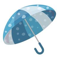 bleu polka point parapluie illustration vecteur