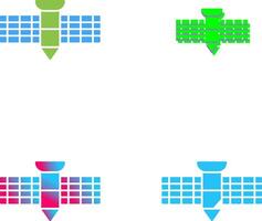 conception d'icône satellite vecteur