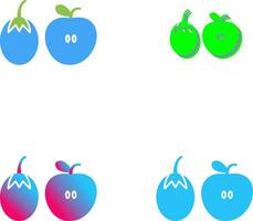 des fruits et légumes icône conception vecteur