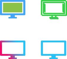 conception d'icône de moniteur vecteur