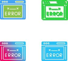 Erreur code icône conception vecteur