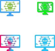 conception d'icônes de logiciels malveillants vecteur