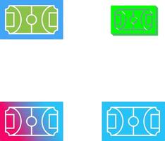 conception d'icône de terrain de football vecteur