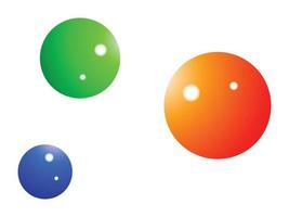 ensemble de ballons colorés, illustration de ballons vecteur