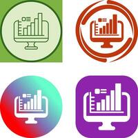 conception d'icône de moniteur vecteur