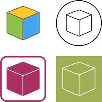 cubique conception icône conception vecteur