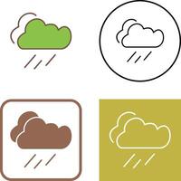 conception d'icône de pluie vecteur