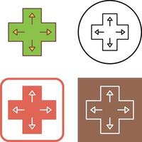 unique direction clés icône conception vecteur