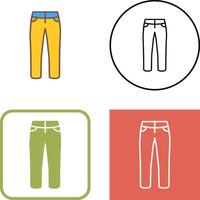 conception d'icône de pantalon vecteur