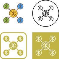 conception d'icône de distribution vecteur