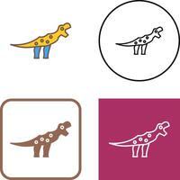 dinosaure icône conception vecteur