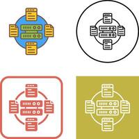 conception d'icône de serveur vecteur