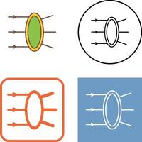 réfraction icône conception vecteur