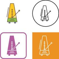 conception d'icône de métronome vecteur