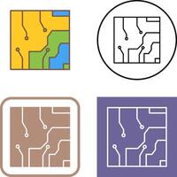 électrique circuit icône conception vecteur