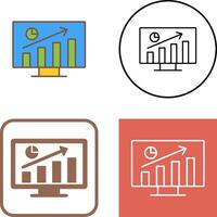 conception d'icône de statistiques vecteur