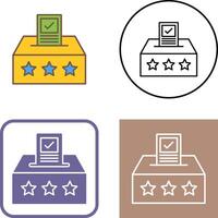 conception d'icône de bulletin de vote vecteur