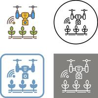 intelligent ferme icône conception vecteur