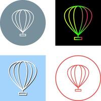 conception d'icône de montgolfière vecteur