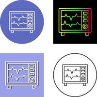 cœur taux moniteur icône conception vecteur