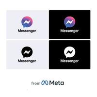 metaverse tous les logos d'icônes d'applications, facebook messenger vecteur