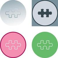 unique puzzle pièce icône conception vecteur