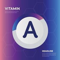 Un supplément de vitamine collection icon set vector illustration logo
