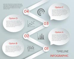 Chronologie des affaires infographique vecteur