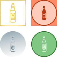 Bière bouteille icône conception vecteur