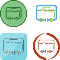 électrique circuit icône conception vecteur