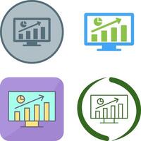 conception d'icône de statistiques vecteur