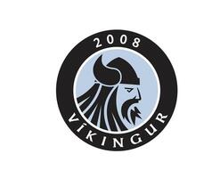 Vikingur Eysturkommuna club symbole logo Féroé îles ligue Football abstrait conception vecteur illustration