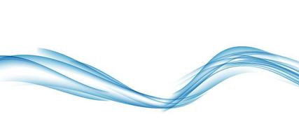 vague bleue abstraite sur fond. illustration vectorielle vecteur