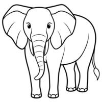 l'éléphant des illustrations - idéal pour sur le thème du safari décor, enfants livres, et respectueux de la nature l'image de marque vecteur