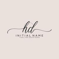 initiale HD féminin logo collections modèle. écriture logo de initiale signature, mariage, mode, bijoux, boutique, floral et botanique avec Créatif modèle pour tout entreprise ou entreprise. vecteur