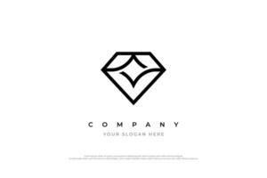 brillant diamant logo conception vecteur