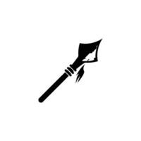 pointe de flèche lance logo, La Flèche chasse branché arme conception, vecteur illustration modèle
