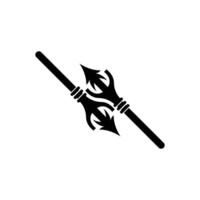 pointe de flèche lance logo, La Flèche chasse branché arme conception, vecteur illustration modèle