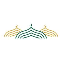 mosquée logo, islamique culte conception, eid Al fitr mosquée bâtiment vecteur icône modèle, Ramadan, eid Al adha