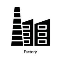 usine vecteur solide icône conception illustration. la nature et écologie symbole sur blanc Contexte eps dix fichier